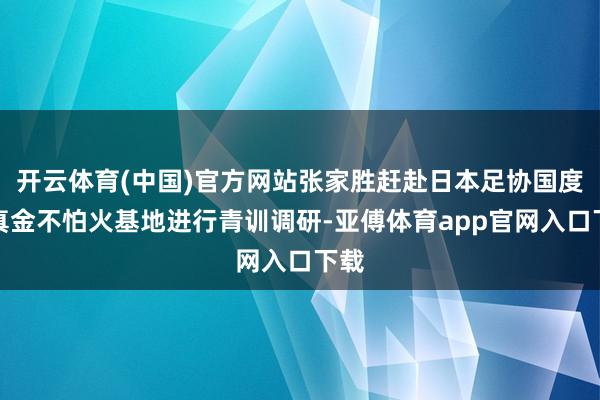 开云体育(中国)官方网站张家胜赶赴日本足协国度磨真金不怕火基地进行青训调研-亚傅体育app官网入口下载